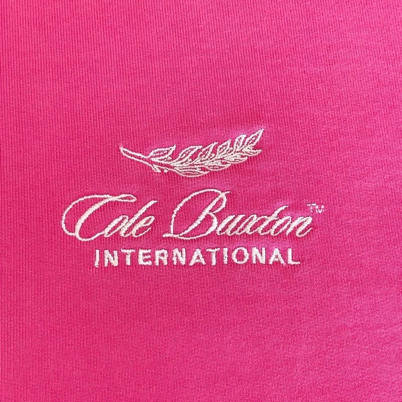 Cole Buxton International Hoodie Heavyweight Cotton Sweatshirt Pink Medium - Picture 10 of 15